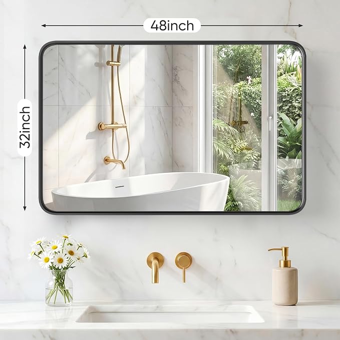NEWBULIG 32X48 Inch Bathroom Mirror - Image 2