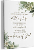 HIWX Christian Wall Decor, All My Life You Have Been Faithful Bible Verse by HIWX