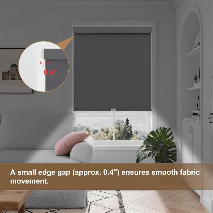 SUNOFF No Drill Tools Cordless Blackout Roller Shades Blinds - Image 7