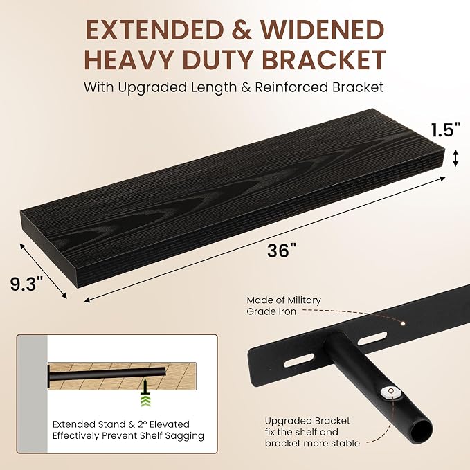 Dreamland 36 Inches Floating Shelves - Image 3
