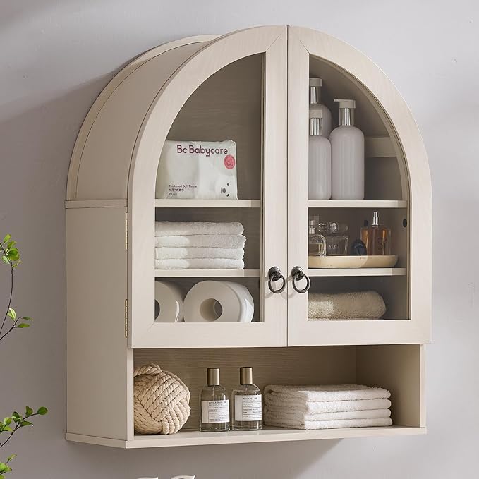 IFGET Bathroom Arched Wall Cabinet, 23.6'' Wide Medicine Cabinet by IFGETEnrichYourLivingSpace