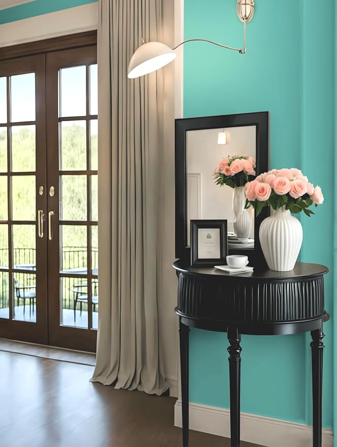 Dimoon 118.1''x17.7''Mint Green Peel and Stick Wallpaper Contact Paper Modern - Image 3