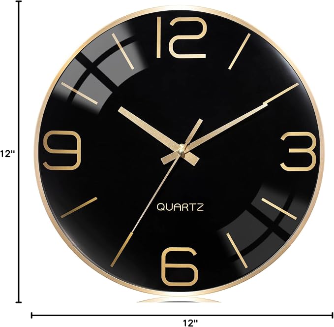 AYRELY® 12 Inch Silent Modern Wall Clocks Battery Operated, Wall Clock - Image 8