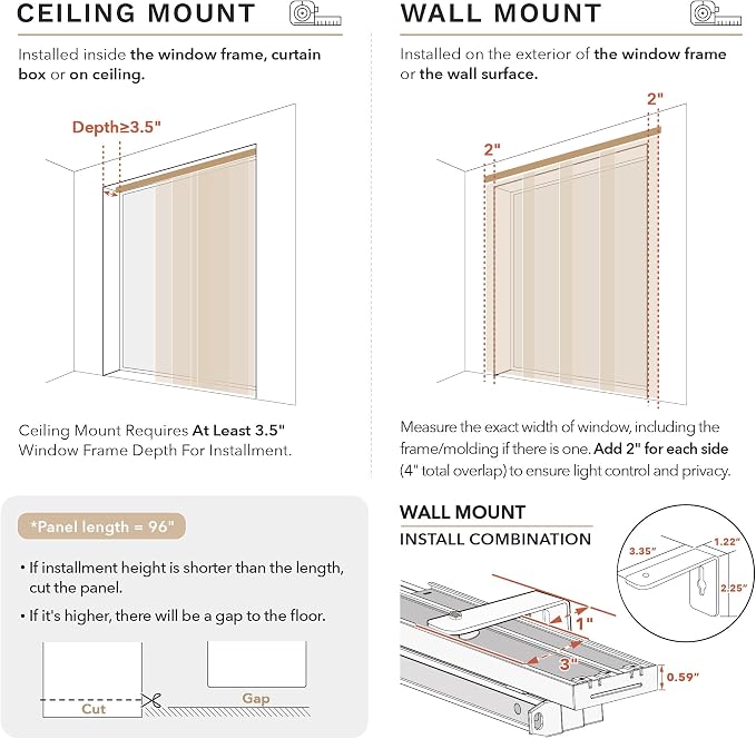 GoDear Design Adjustable Vertical Blinds, Sliding Door Blinds, Window Blinds & - Image 8