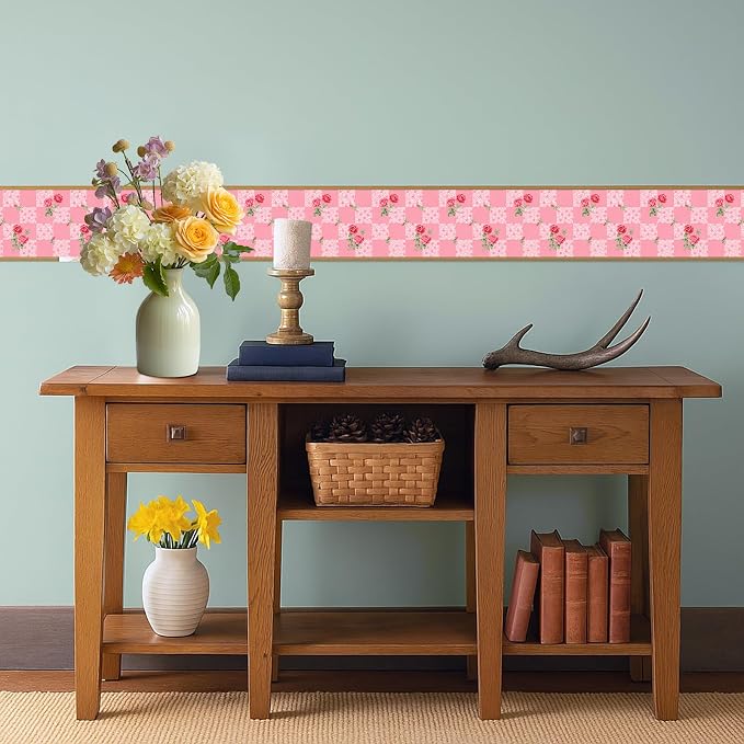 Pink Polka Dot Wallpaper Border 196x4 Inch Peel and Stick Wall Border Removable - Image 6