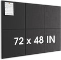 MaxGear Extra Large Cork Board for Wall 72" x 48", 6 Pack Felt Wall Tiles by MaxGear