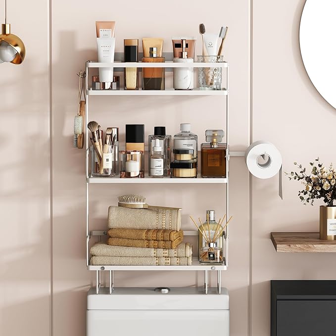 Godboat Bathroom Organizers and Storage, 3-Tier Over The Toilet Storage - Image 3
