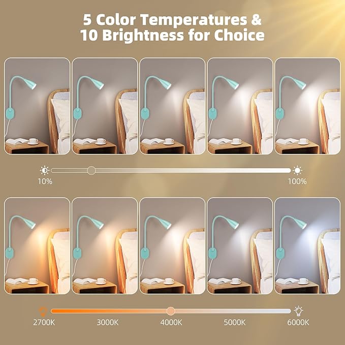 LiFMIRA Wall-Mounted LED Bedside Reading Light - Image 3