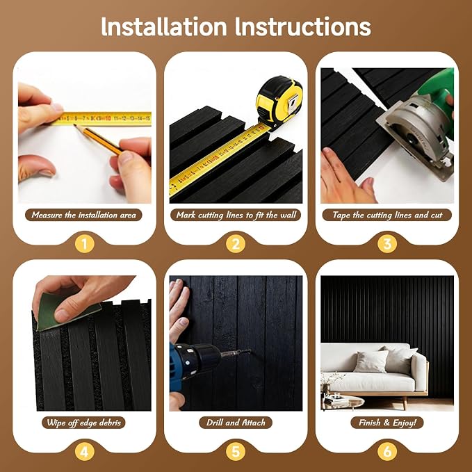 Acoustic Panels 4 Pack Self-Adhesive Upgrade, 23.62"X23.62" Sound Proof Wall - Image 4