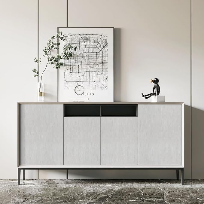 Heroad Peel and Stick Wallpaper Wood Contact Paper Wood Wallpaper Light Grey - Image 2