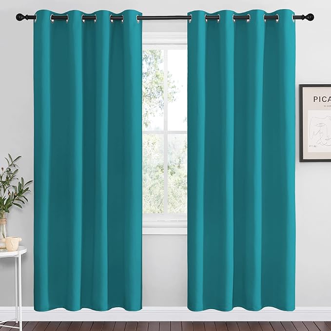 NICETOWN Room Darkening Curtains 78 inch Length 2 Panels, Thermal Insulated by NICETOWN