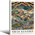 Yayoi Kusama Framed Wall Art Vintage Japanese Poster 8X10 in Abstract Buddha by Heltrappe
