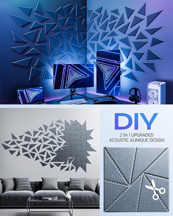 12 Pack Acoustic Panels, Sound Proof Foam Panels - Image 5