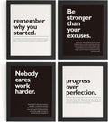 DSHFG Motivational Office Pictures Wall Decor Prints Set of 4, 8x10 Unframed by Unknown