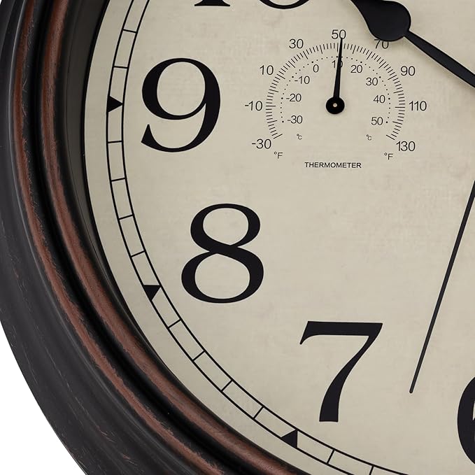 Foxtop Indoor Outdoor Waterproof Wall Clock - Image 6