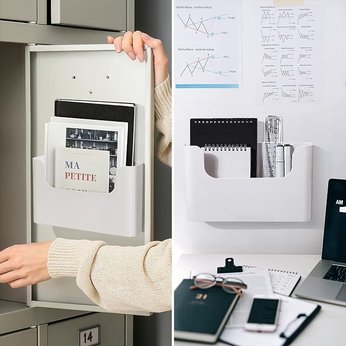 Wall Mount File Organizer Holder Hanging File Organizer Door Office Mail - Image 4