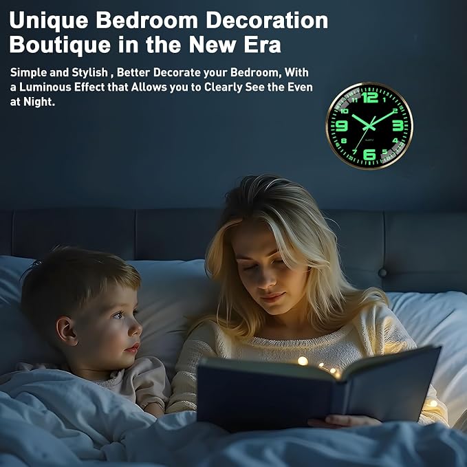 12-inch wall clock, battery powered, - Image 4
