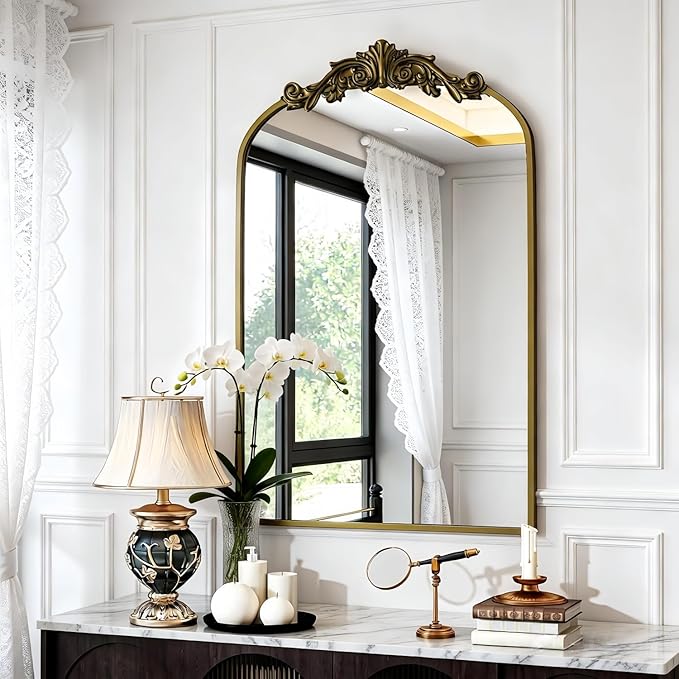 Dewfig Antique Arched Wall Mirror by YourSpacePerfectlyReflected