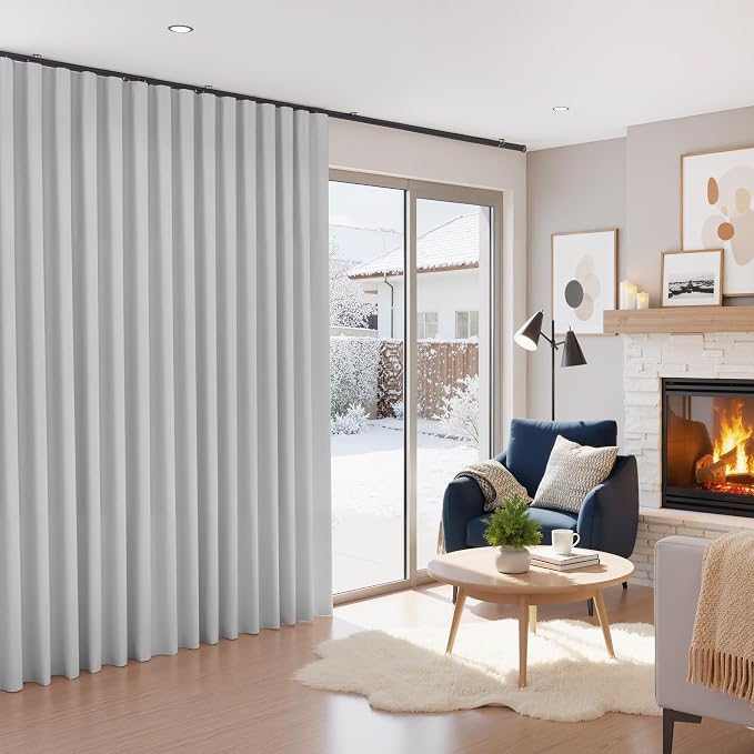 RYB HOME 100% Blackout Curtains Extra Wide - Image 2