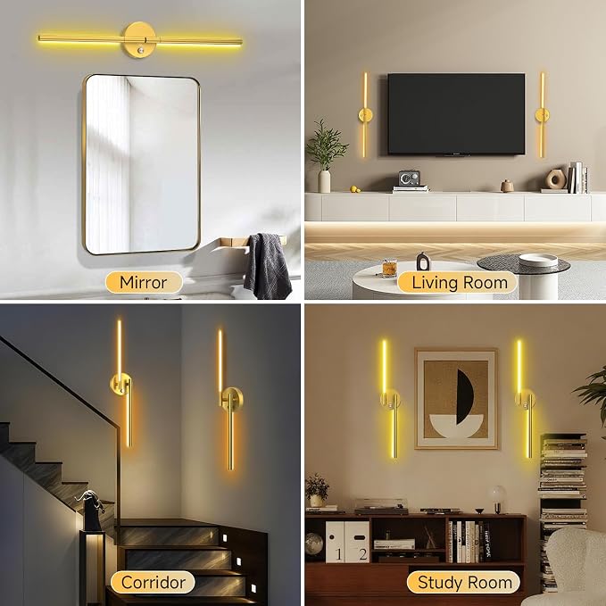Wall Sconces with Remote, Rechargeable Battery Operated, Wireless Magnetic Wall - Image 6