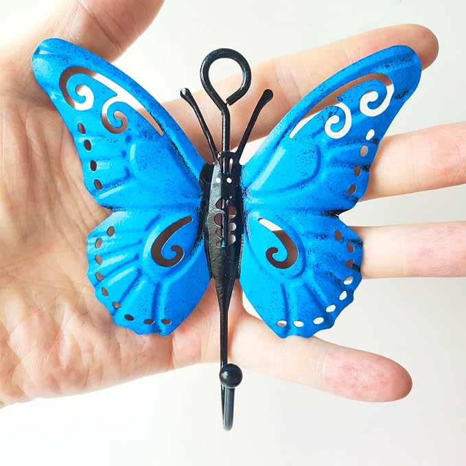 4 Pcs Butterfly Coat Hooks, Towel Wall Hooks Hanging, Room Wall Decoration - Image 6