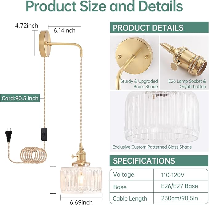 Shenmoyl Vintage Wall Sconce - Image 3