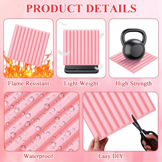 Nuanchu 32 Pcs 3D Wall Panels for Interior Wall Decor, 32 Sq. ft Coverage - Image 3