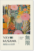 Abstract Yayoi Kusama Posters Japanese Wall Art Vintage Tokyo Aesthetic Prints by Unknown