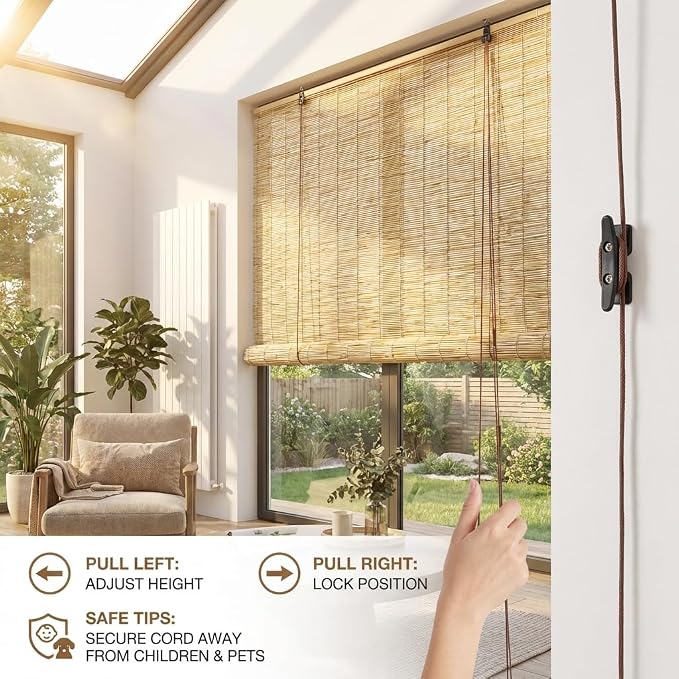 Bamboo Blinds for Interior Windows, Custom Bamboo Shades for Indoor Windows - Image 4