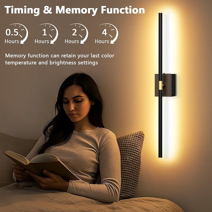 1 Pack Battery Operated Wall Sconce - 10000mAh Wireless Sconce Rechargeable - Image 8