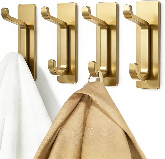 pickpiff 12 Pack Wall Hooks for Coat and Towel: 13LB Strong Adhesive Door - Image 6