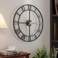 Cuspin 24 Inch Large Wall Clock, Silent Non Ticking Battery Operated Round by Cuspin