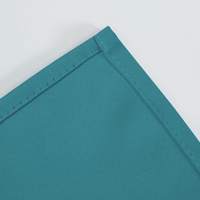 LEMOMO Blackout Curtains 52 x 120 Inch Long Sea Teal Curtains Set of 2 Panels - Image 7