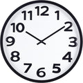 Large Wall Clock 16 Inch Silent Non-Ticking Modern Big Number Wall Clocks by HorizentWallClock