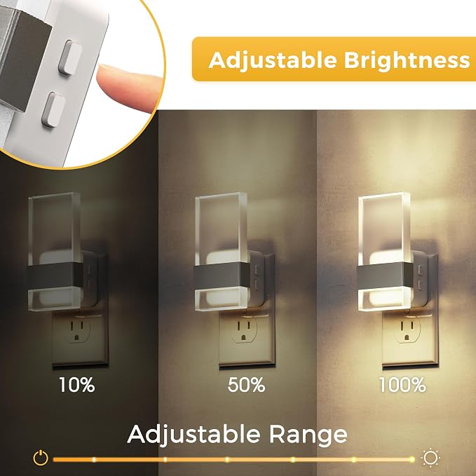L LOHAS LED Night Light, 2 Pack Adjustable Color Temperature Night Lights Plug - Image 4