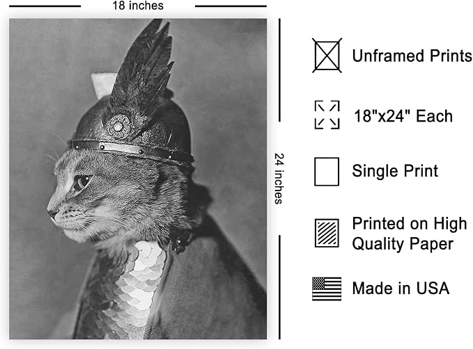 Poster Master Vintage Armored Cat - Image 2