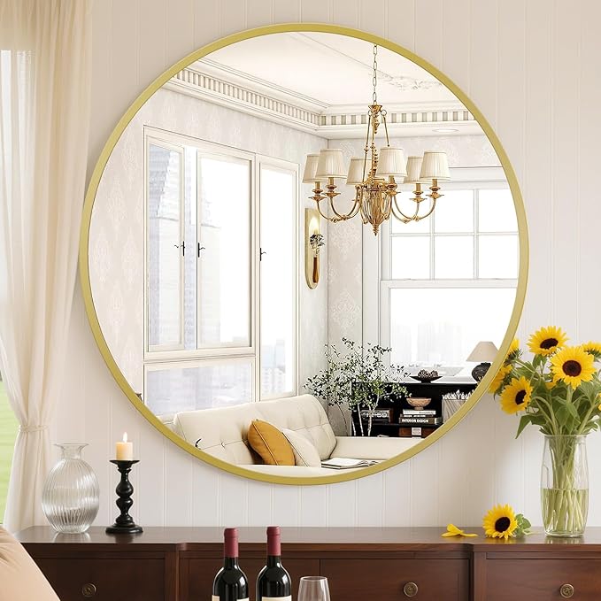 Sweetcrispy 30in Round Bathroom Mirrors by Sweetcrispy