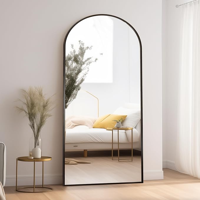 Floor Length Mirror, Wall Mounted Mirrors, Arched-Top Body Mirror - Image 2