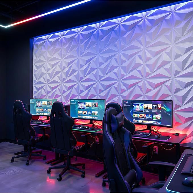 3D Wall Panel Diamond for Interior Wall Decor, Waterproof, Heat Resistant PVC - Image 4