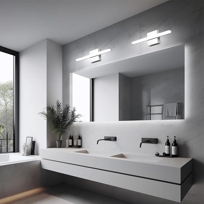 Combuh Modern Bathroom Vanity Light Fixtures Above Mirror Soft Shadow Free - Image 7