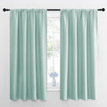 NICETOWN Blackout Curtains for Bedroom, Aqua Blue, 1 Pair, 42 by 45-inch by NICETOWN