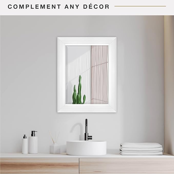 MCS 15 x21 Inch Wall Mirror, 21x27 Inch Overall Size - Image 2