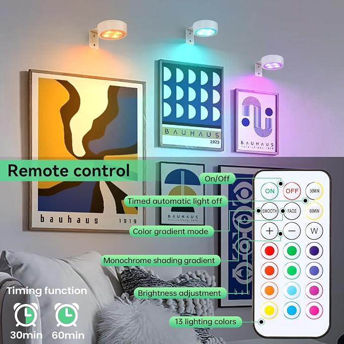 4-Pack Picture Light Battery Operated - Image 6