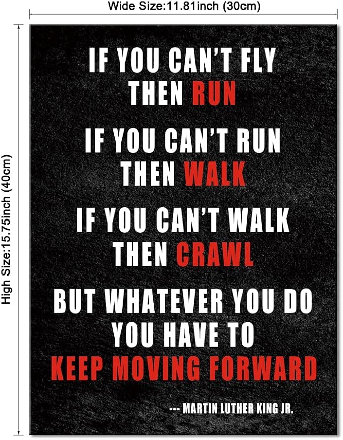 Pyradecor Keep Moving Forward Motivational Classroom Positive Quotes - Image 6