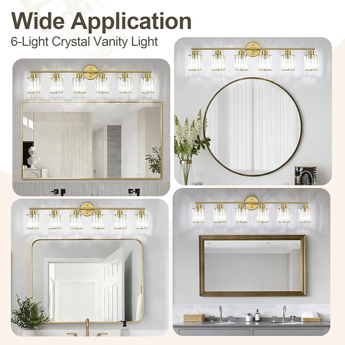Crystal Bathroom Light Fixtures, Bathroom Lighting Fixtures Over Mirror - Image 6