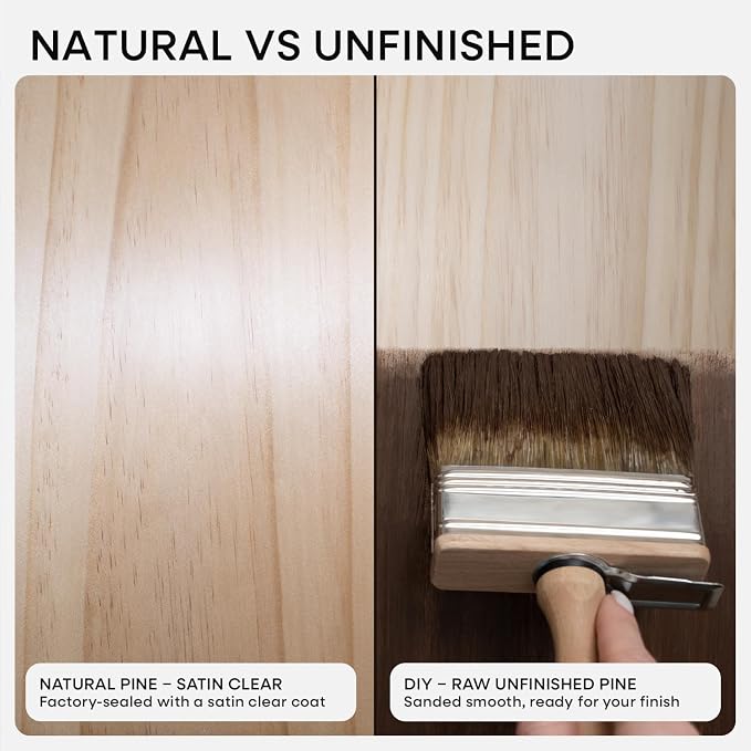 Homeforia 20 inch Natural Floating Shelf, High End Solid Real Wood 20inch Small - Image 7