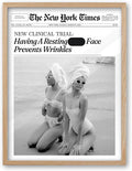 iHery Having A Resting Face Prevents Wrinkles Framed Trendy Hot Girls NewsPaper by iHery