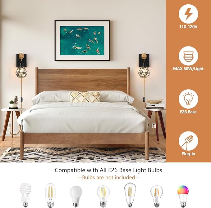 Lomoky Farmhouse Wood Wall Sconces - Image 3