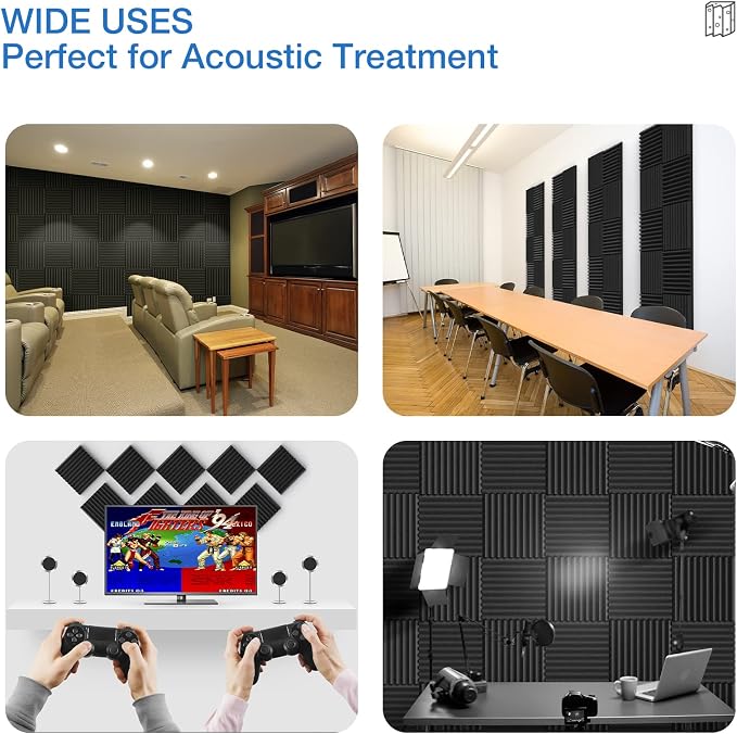 24 Pack Sound Proof Foam Panels - Image 6