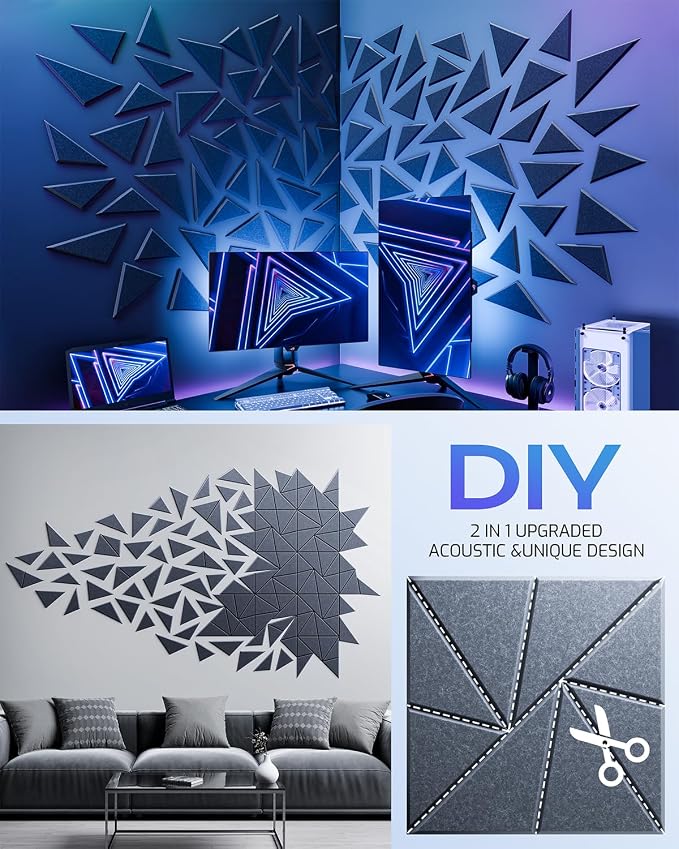 12 Pack Acoustic Panels, Sound Proof Foam Panels - Image 5